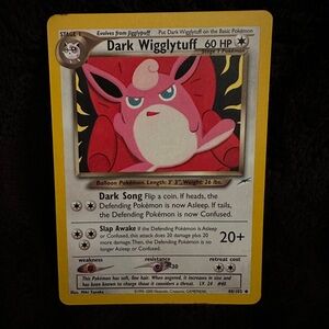 2002 Pokemon 1st Ed. Dark Wigglytuff #40/105 Neo Destiny, LOW Pop 38